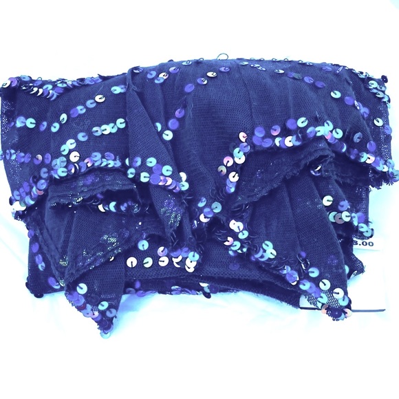 Black Iridescent Trina Turk Evening Skirt Size Petite - Picture 2 of 8